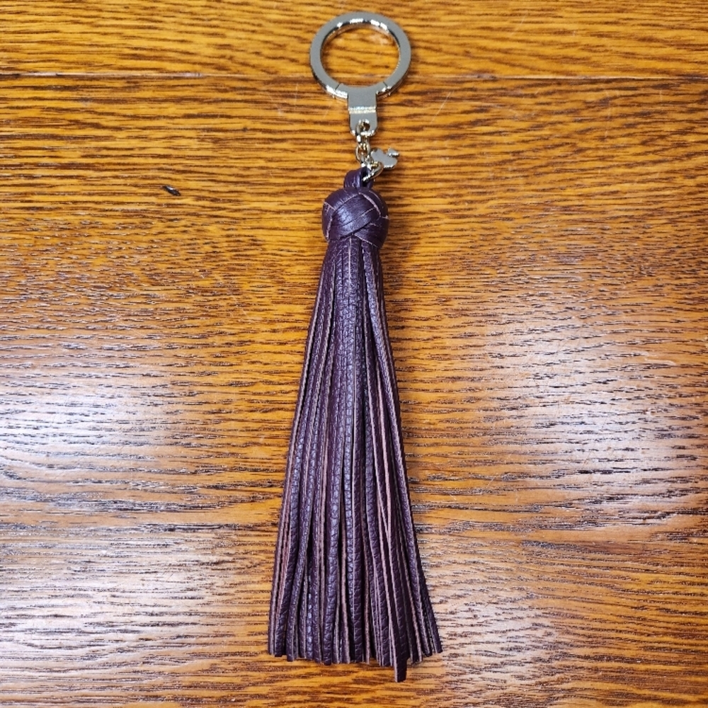 Kate Spade Purple Tassel Keychain Bag Charm
